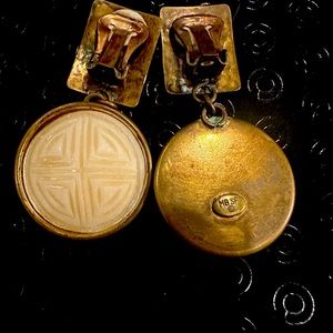 Vintage MBSF (Marjorie Baer San Francisco) clip on earrings